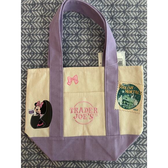 Disney Haunted Manion Ride Custom Made Trader Joes Mini Tote One of a Kind - Picture 2 of 7